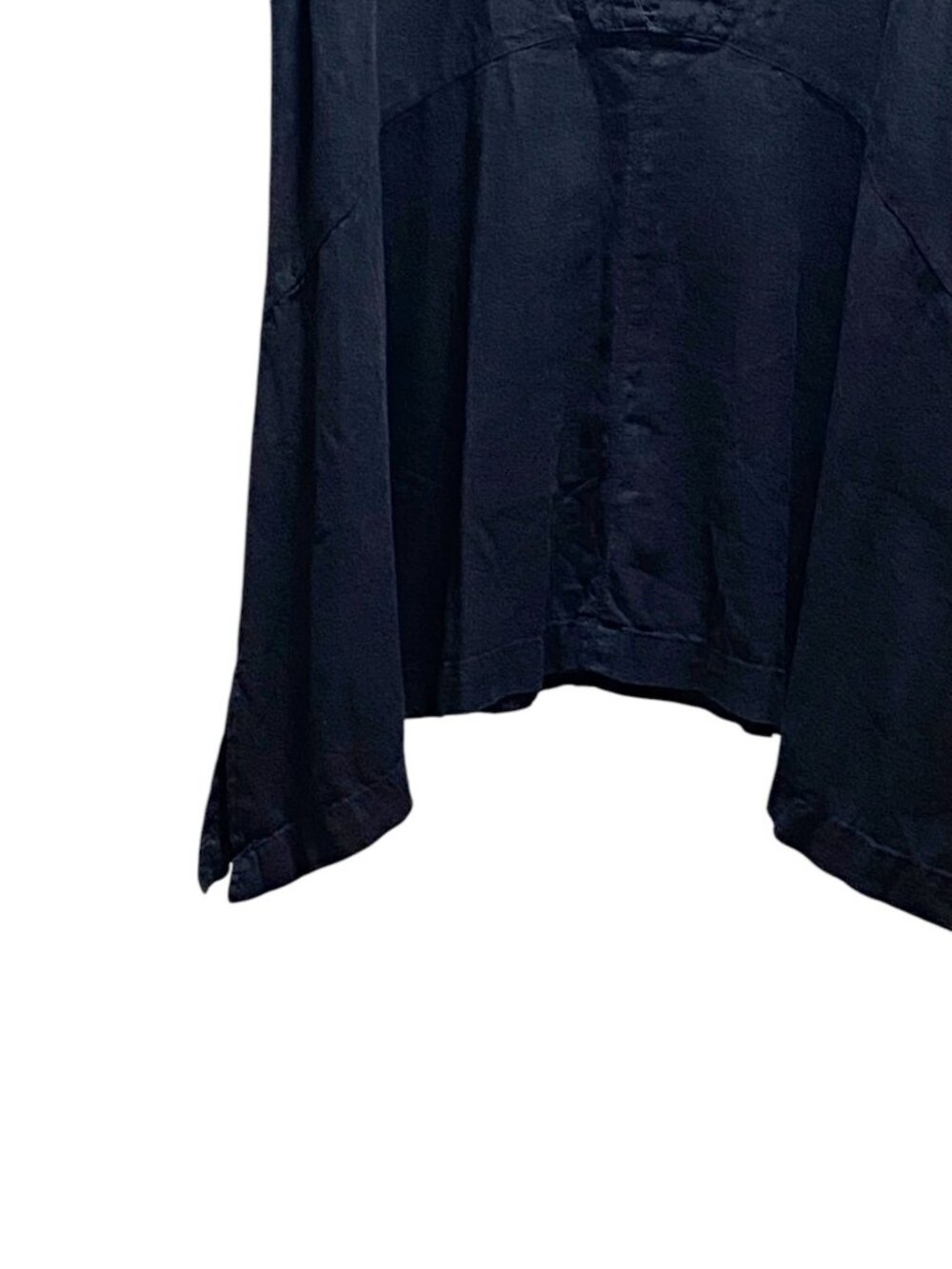 Ellos Linen Tunic Black Size L (18/20) Minimalist Spring Beach Coastal Vacation - Picture 7 of 13